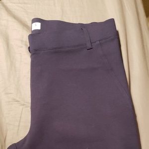 Betabrand dress pant yoga pants straight leg navy